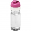 H2O Active® Base 650 ml flip lid sport bottle, Transparent / Pink