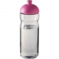 H2O Active® Base 650 ml dome lid sport bottle, Transparent / Pink