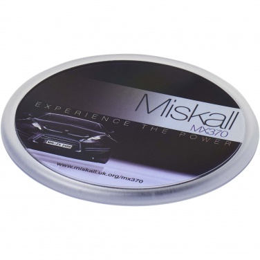 Logo trade advertising products image of: Ellison round plastic coaster with paper insert