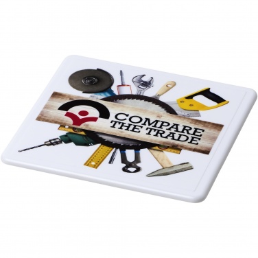 Logo trade promotional gifts image of: Renzo square plastic coaster