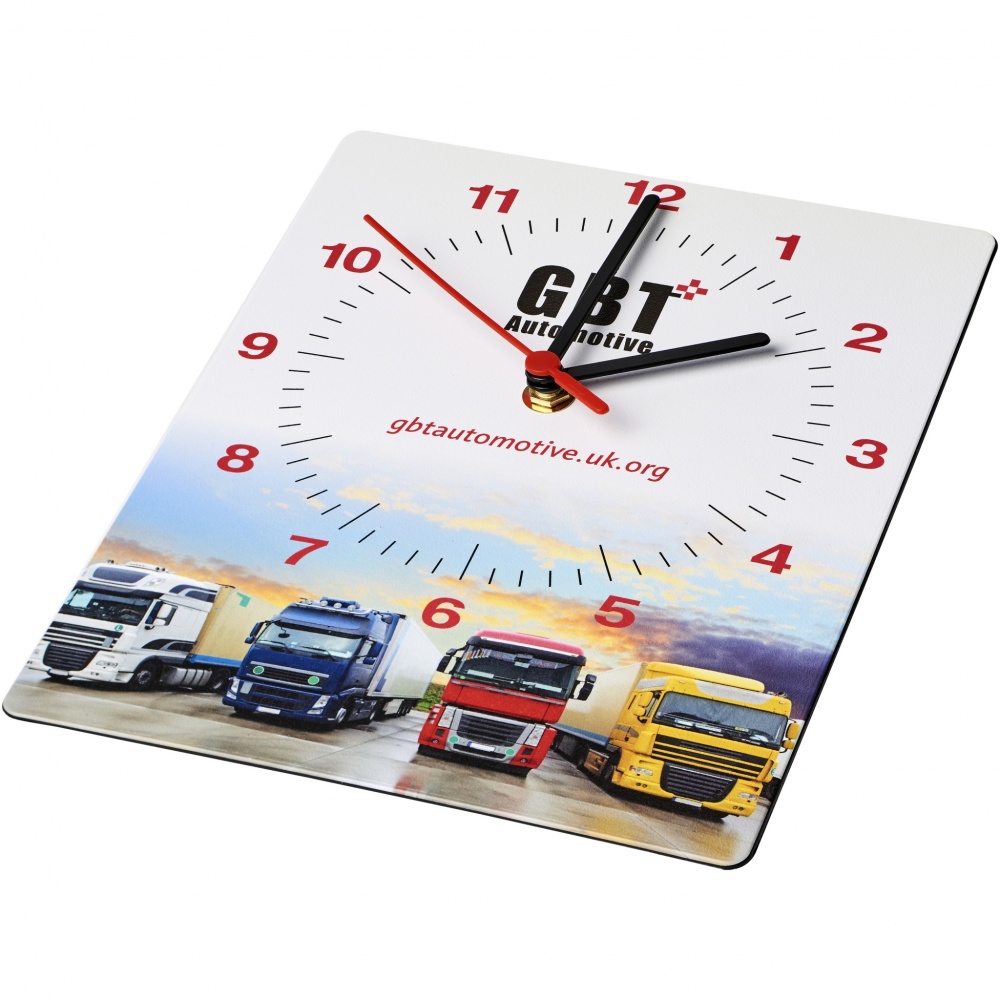 Logotrade promotional giveaways photo of: Brite-Clock® rectangular wall clock