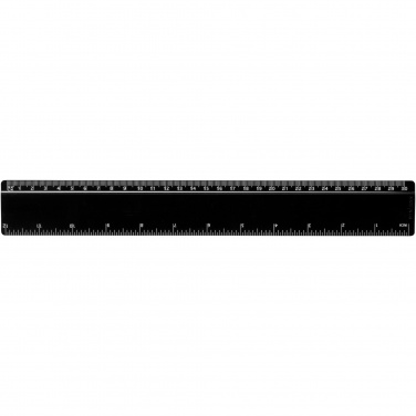 Logo trade promotional item photo of: Terran 30 cm ruler from 100% recycled plastic