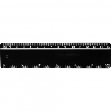 Logotrade promotional merchandise picture of: Terran 15 cm ruler from 100% recycled plastic