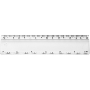 Logo trade promotional products image of: Renzo 15 cm plastic ruler