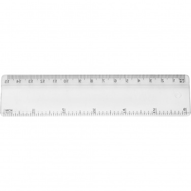 Logo trade promotional product photo of: Renzo 15 cm plastic ruler