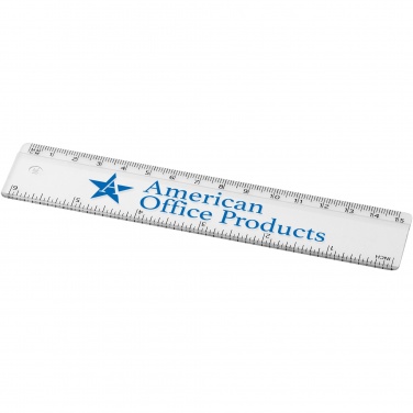 Logo trade promotional gift photo of: Renzo 15 cm plastic ruler