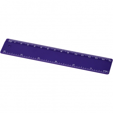 Logo trade promotional items image of: Renzo 15 cm plastic ruler