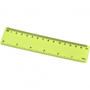 Logo trade promotional merchandise photo of: Rothko 15 cm plastic ruler