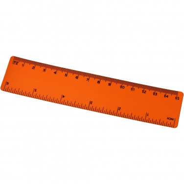 Logo trade promotional giveaways image of: Rothko 15 cm plastic ruler