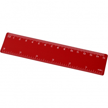 Logo trade advertising products image of: Rothko 15 cm plastic ruler