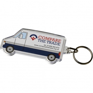 Logotrade promotional giveaway image of: Combo van-shaped keychain