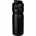 Baseline® Plus 650 ml flip lid sport bottle, Solid black