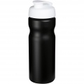 Baseline® Plus 650 ml flip lid sport bottle, Solid black / White