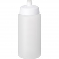 Baseline® Plus grip 500 ml sports lid sport bottle, Transparent / White