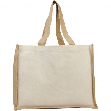 Logotrade promotional item picture of: Varai 320 g/m² canvas and jute shopping tote bag 23L