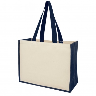 Logo trade promotional gifts picture of: Varai 320 g/m² canvas and jute shopping tote bag 23L