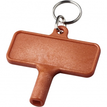 Logo trade promotional items image of: Largo plastic radiator key with keychain