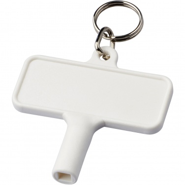 Logo trade promotional gifts image of: Largo plastic radiator key with keychain