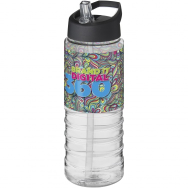 Logo trade promotional products image of: H2O Active® Treble 750 ml spout lid sport bottle