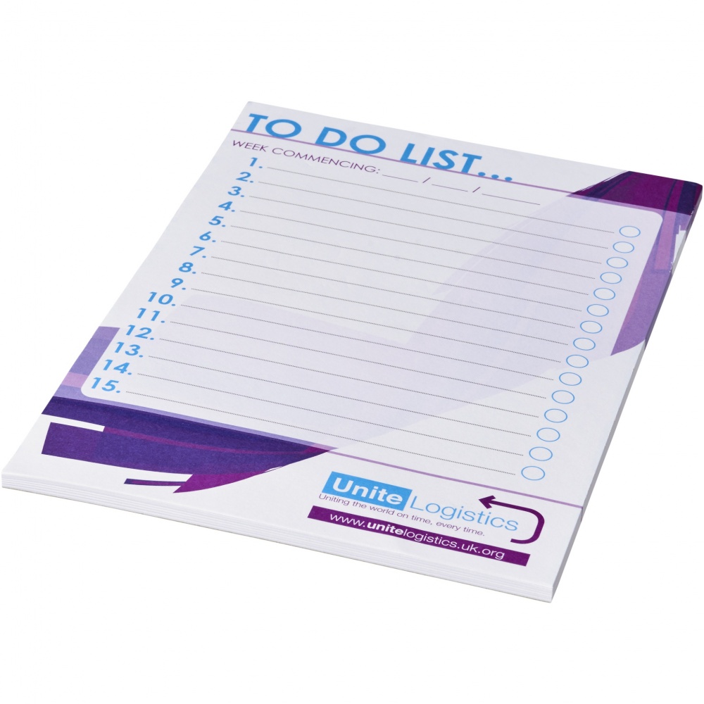 Logo trade advertising products image of: Desk-Mate® A5 notepad