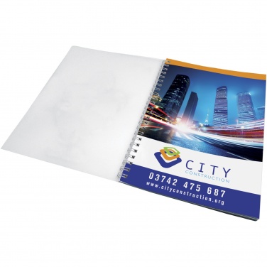 Logo trade promotional products picture of: Desk-Mate® wire-o A5 notebook PP cover