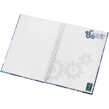 Logo trade promotional giveaways picture of: Wire-o A5 notebook hard cover