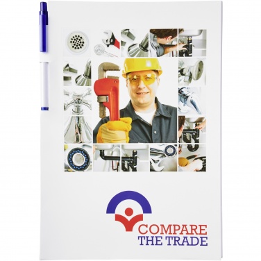 Logo trade promotional giveaways image of: Essential conference pack A4 notepad and pen