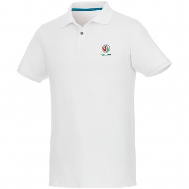 Logotrade corporate gift image of: Beryl short sleeve men's organic recycled polo