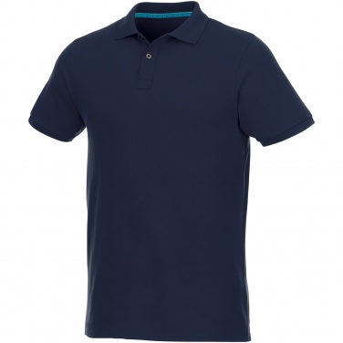 Logo trade promotional merchandise image of: Beryl short sleeve men's organic recycled polo