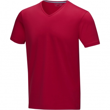 Logo trade promotional merchandise picture of: Kawartha short sleeve men's organic V-neck t-shirt