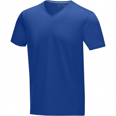 Logotrade advertising product image of: Kawartha short sleeve men's organic V-neck t-shirt