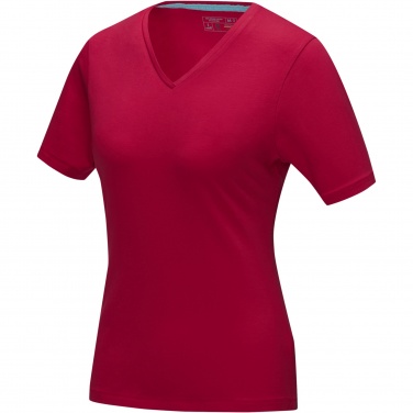 Logo trade promotional products picture of: Kawartha short sleeve women's organic V-neck t-shirt