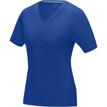 Logo trade promotional items image of: Kawartha short sleeve women's organic V-neck t-shirt