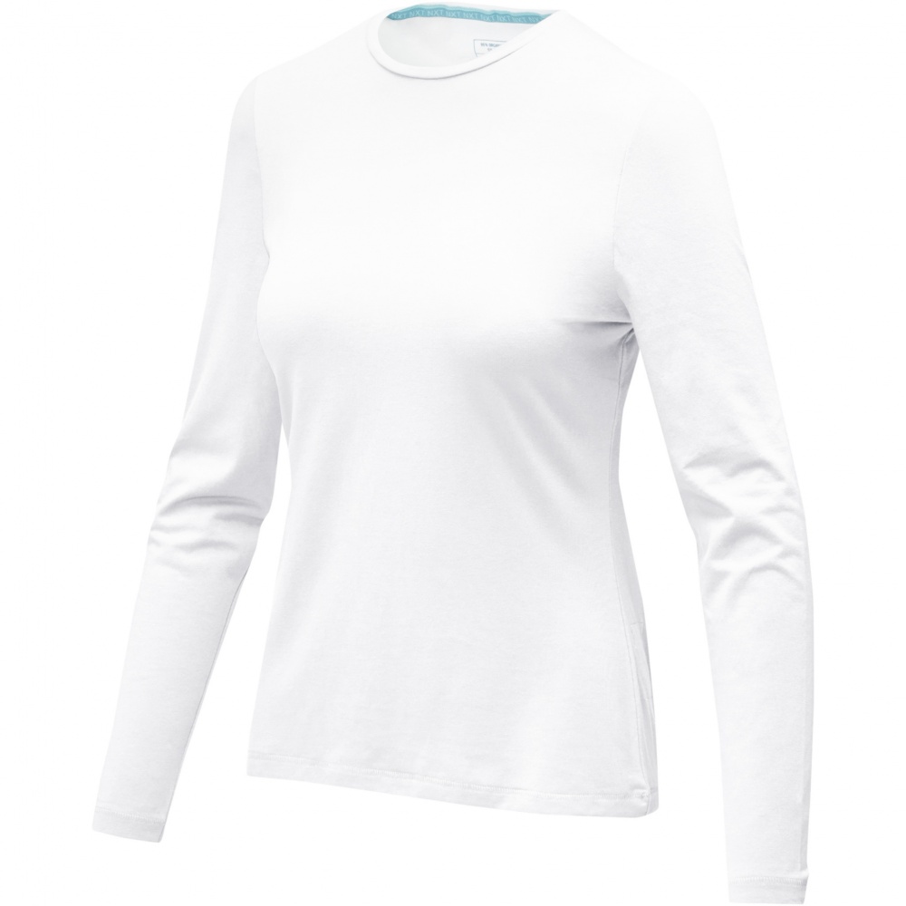 Logo trade advertising product photo of: Ponoka long sleeve women's organic t-shirt