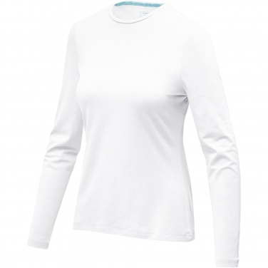 Logo trade promotional merchandise picture of: Ponoka long sleeve women's organic t-shirt