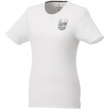 Logo trade promotional giveaways image of: Balfour short sleeve women's organic t-shirt