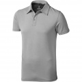 Markham short sleeve men's stretch polo, Grey melange