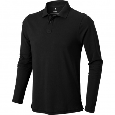 Logo trade promotional items image of: Oakville long sleeve men's polo