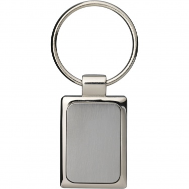 Logo trade advertising product photo of: Sergio rectangular metal keychain