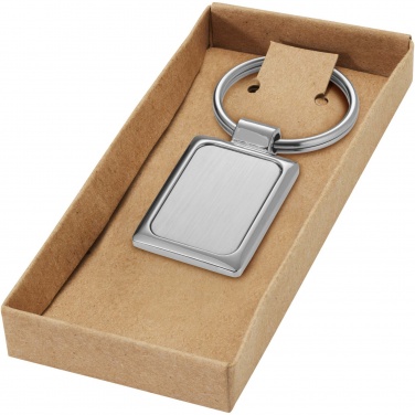 Logotrade promotional giveaway picture of: Sergio rectangular metal keychain