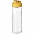 H2O Active® Vibe 850 ml flip lid sport bottle, Transparent / Yellow