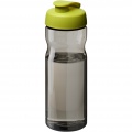 H2O Active® Eco Base 650 ml flip lid sport bottle, Charcoal / Lime green