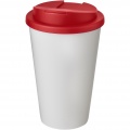 Americano® 350 ml tumbler with spill-proof lid, White / Red