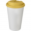 Americano® 350 ml tumbler with spill-proof lid, White / Yellow