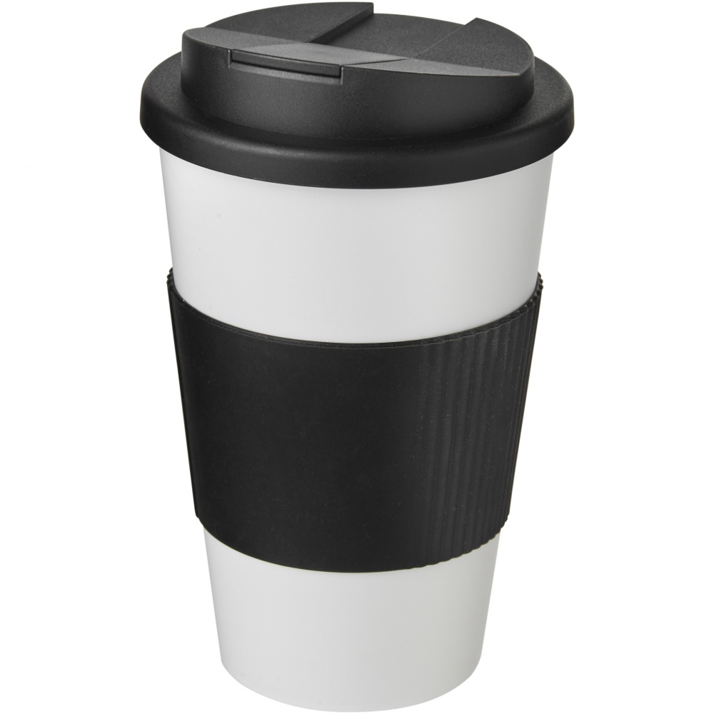 Logo trade promotional gifts picture of: Americano® 350 ml tumbler with grip & spill-proof lid