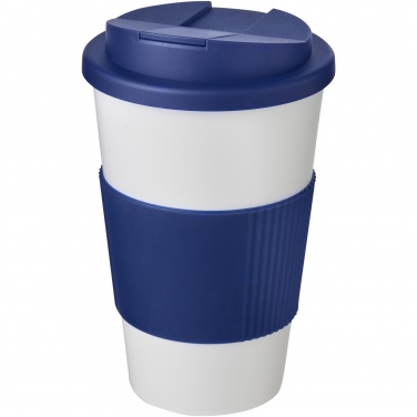 Logotrade advertising product picture of: Americano® 350 ml tumbler with grip & spill-proof lid