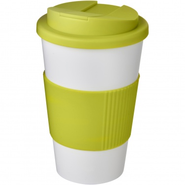 Logo trade promotional products image of: Americano® 350 ml tumbler with grip & spill-proof lid