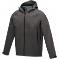 Coltan men’s GRS recycled softshell jacket, Storm grey