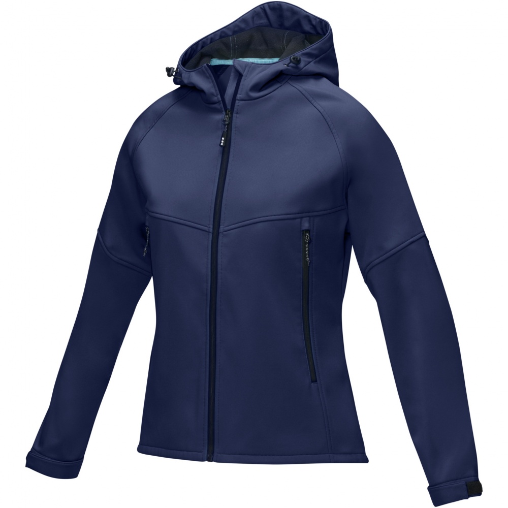 Logo trade promotional gifts image of: Coltan women’s GRS recycled softshell jacket