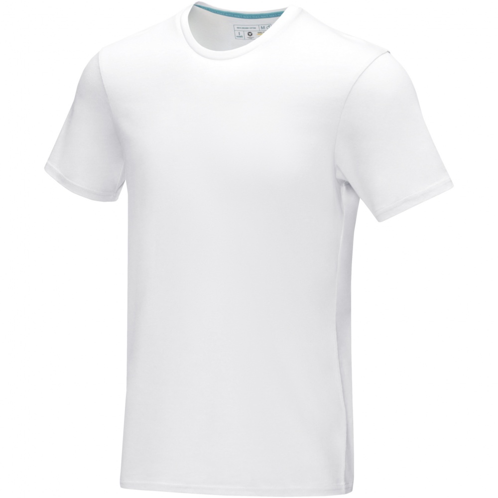 Logo trade promotional giveaways picture of: Azurite short sleeve men’s organic t-shirt